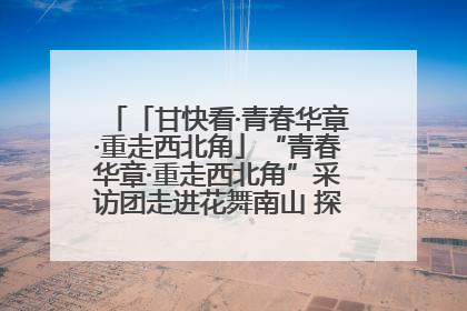 「甘快看·青春华章·重走西北角」“青春华章·重走西北角”采访团走进花舞南山 探寻天水乡村振兴之路