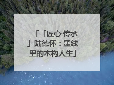 「匠心·传承」陆德怀：墨线里的木构人生
