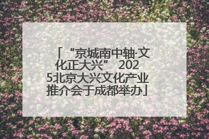 “京城南中轴·文化正大兴” 2025北京大兴文化产业推介会于成都举办