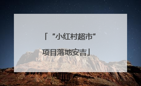 “小红村超市”项目落地安吉