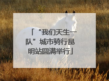 “我们天生一队”城市骑行昆明站圆满举行