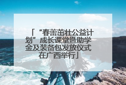 “春蕾茁壮公益计划”成长课堂暨助学金及装备包发放仪式在广西举行