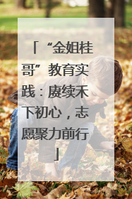 “金姐桂哥”教育实践：赓续禾下初心，志愿聚力前行