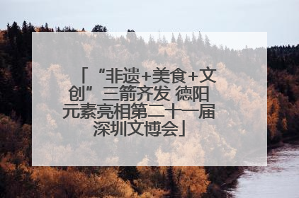 “非遗+美食+文创”三箭齐发 德阳元素亮相第二十一届深圳文博会