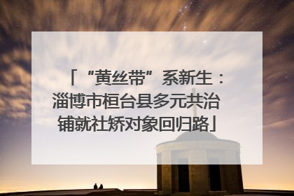“黄丝带”系新生：淄博市桓台县多元共治铺就社矫对象回归路