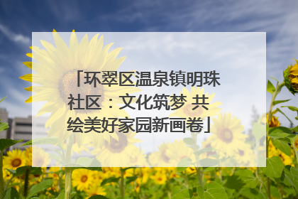环翠区温泉镇明珠社区：文化筑梦 共绘美好家园新画卷