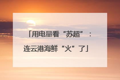 用电量看“苏超”：连云港海鲜“火”了