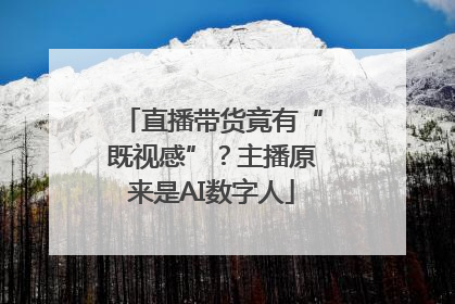 直播带货竟有“既视感”？主播原来是AI数字人