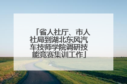 省人社厅、市人社局到湖北东风汽车技师学院调研技能竞赛集训工作