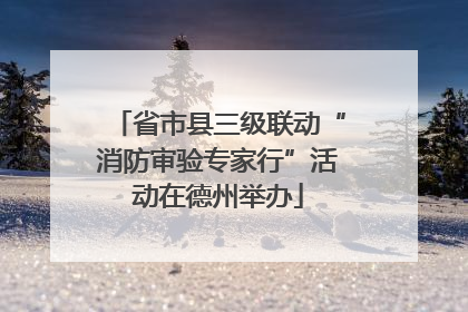 省市县三级联动“消防审验专家行”活动在德州举办