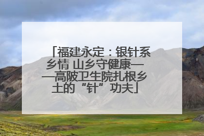 福建永定：银针系乡情 山乡守健康——高陂卫生院扎根乡土的“针”功夫