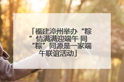 福建漳州举办“粽”情满满迎端午 同“粽”同源是一家端午联谊活动