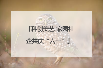 科创美艺 家园社企共庆“六一”