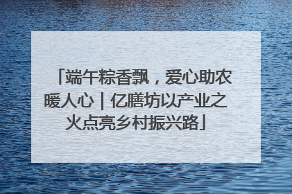 端午粽香飘，爱心助农暖人心｜亿膳坊以产业之火点亮乡村振兴路
