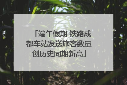 端午假期 铁路成都车站发送旅客数量创历史同期新高