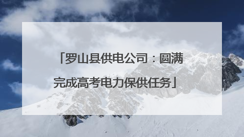 罗山县供电公司：圆满完成高考电力保供任务