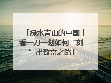 绿水青山的中国丨看一刀一划如何“刻”出致富之路