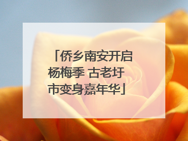 侨乡南安开启杨梅季 古老圩市变身嘉年华