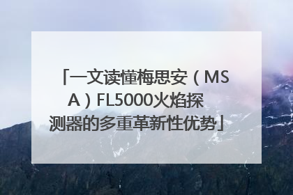 一文读懂梅思安（MSA）FL5000火焰探测器的多重革新性优势