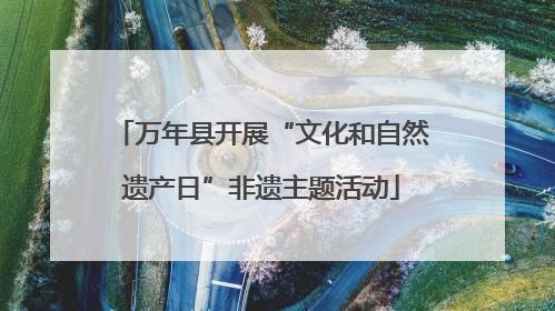 万年县开展“文化和自然遗产日”非遗主题活动