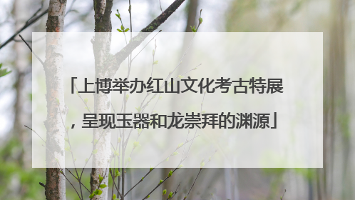 上博举办红山文化考古特展，呈现玉器和龙崇拜的渊源