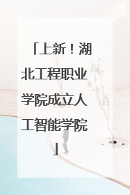 上新！湖北工程职业学院成立人工智能学院
