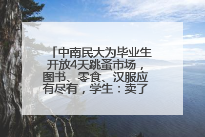 中南民大为毕业生开放4天跳蚤市场，图书、零食、汉服应有尽有，学生：卖了几十个手串