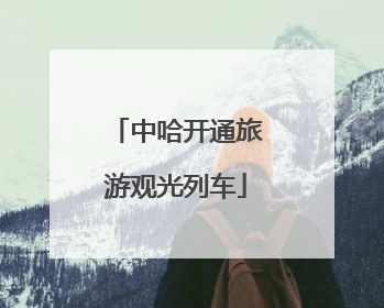 中哈开通旅游观光列车