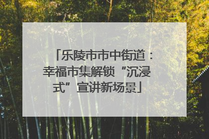 乐陵市市中街道：幸福市集解锁“沉浸式”宣讲新场景