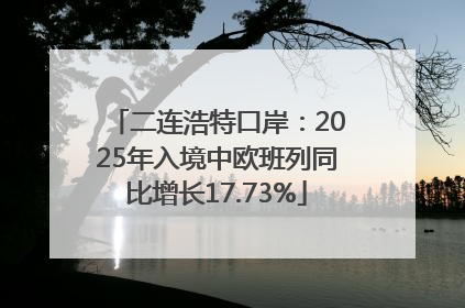 二连浩特口岸：2025年入境中欧班列同比增长17.73%