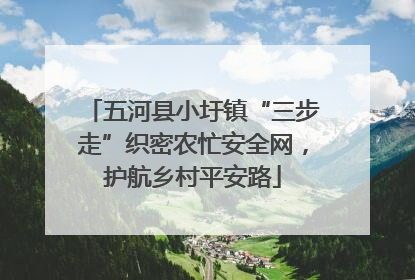 五河县小圩镇“三步走”织密农忙安全网，护航乡村平安路