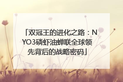 双冠王的进化之路：NYO3磷虾油蝉联全球领先背后的战略密码