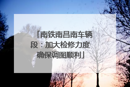 南铁南昌南车辆段：加大检修力度确保调图顺利