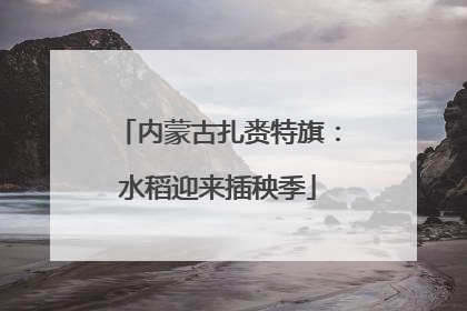 内蒙古扎赉特旗：水稻迎来插秧季