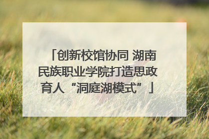 创新校馆协同 湖南民族职业学院打造思政育人“洞庭湖模式”