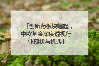 创新药板块崛起，中欧基金深度透视行业现状与机遇