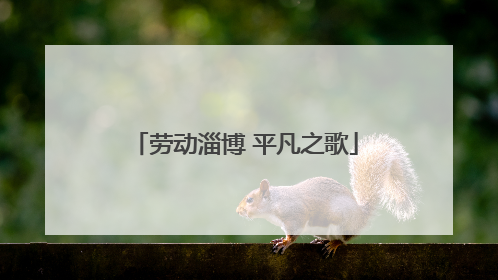 劳动淄博 平凡之歌