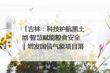 吉林：科技护航黑土地 智慧赋能粮食安全｜增发国债气象项目落地见效系列报道