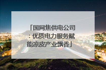 国网焦供电公司：优质电力服务赋能凉皮产业飘香