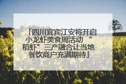 四川宜宾江安将开启小龙虾美食周活动 “稻虾”三产融合让当地餐饮商户充满期待