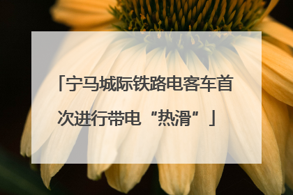 宁马城际铁路电客车首次进行带电“热滑”