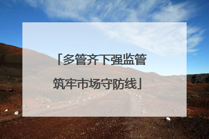多管齐下强监管 筑牢市场守防线