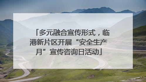 多元融合宣传形式，临港新片区开展“安全生产月”宣传咨询日活动