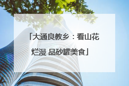 大通良教乡：看山花烂漫 品砂罐美食