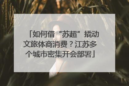 如何借“苏超”撬动文旅体商消费？江苏多个城市密集开会部署