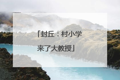 封丘：村小学来了大教授