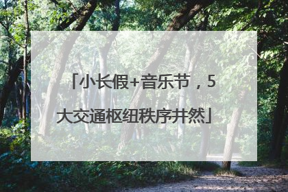 小长假+音乐节，5大交通枢纽秩序井然
