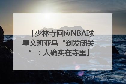 少林寺回应NBA球星文班亚马“剃发闭关”：人确实在寺里