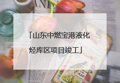 山东中燃宝港液化烃库区项目竣工