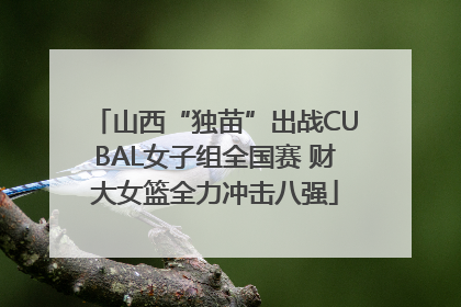 山西“独苗”出战CUBAL女子组全国赛 财大女篮全力冲击八强